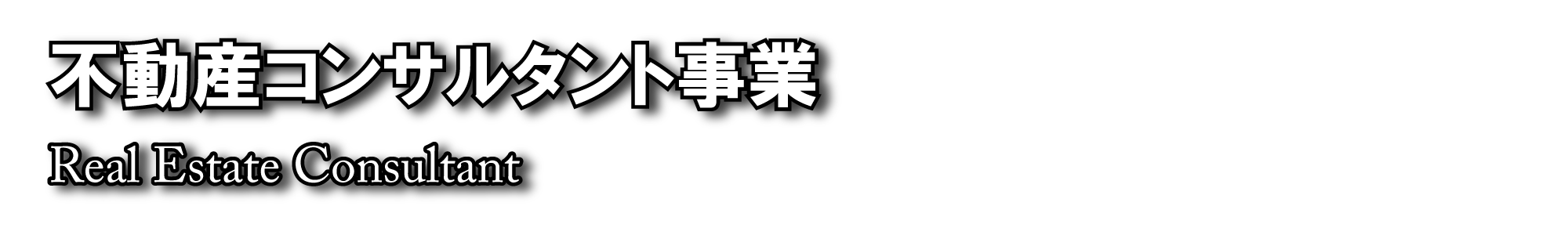 不動産コンサルタント事業 - Real Estate Consultant