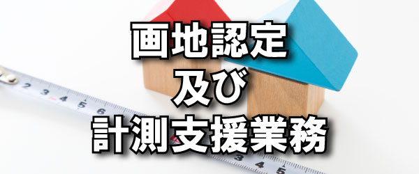 画地認定及び計測支援業務